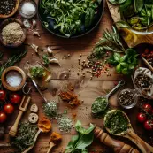 Team meeting discussing new recipe ideas