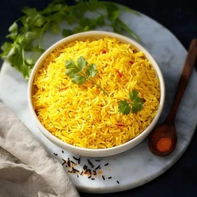 Turmeric Saffron Rice recipe